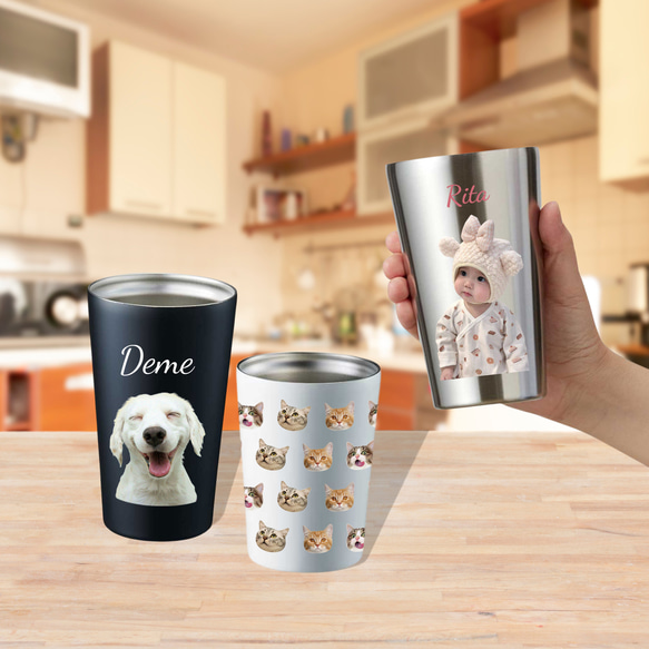 オーダーメイドステンレスサーモタンブラー｜真空断熱 保冷保温 380ml