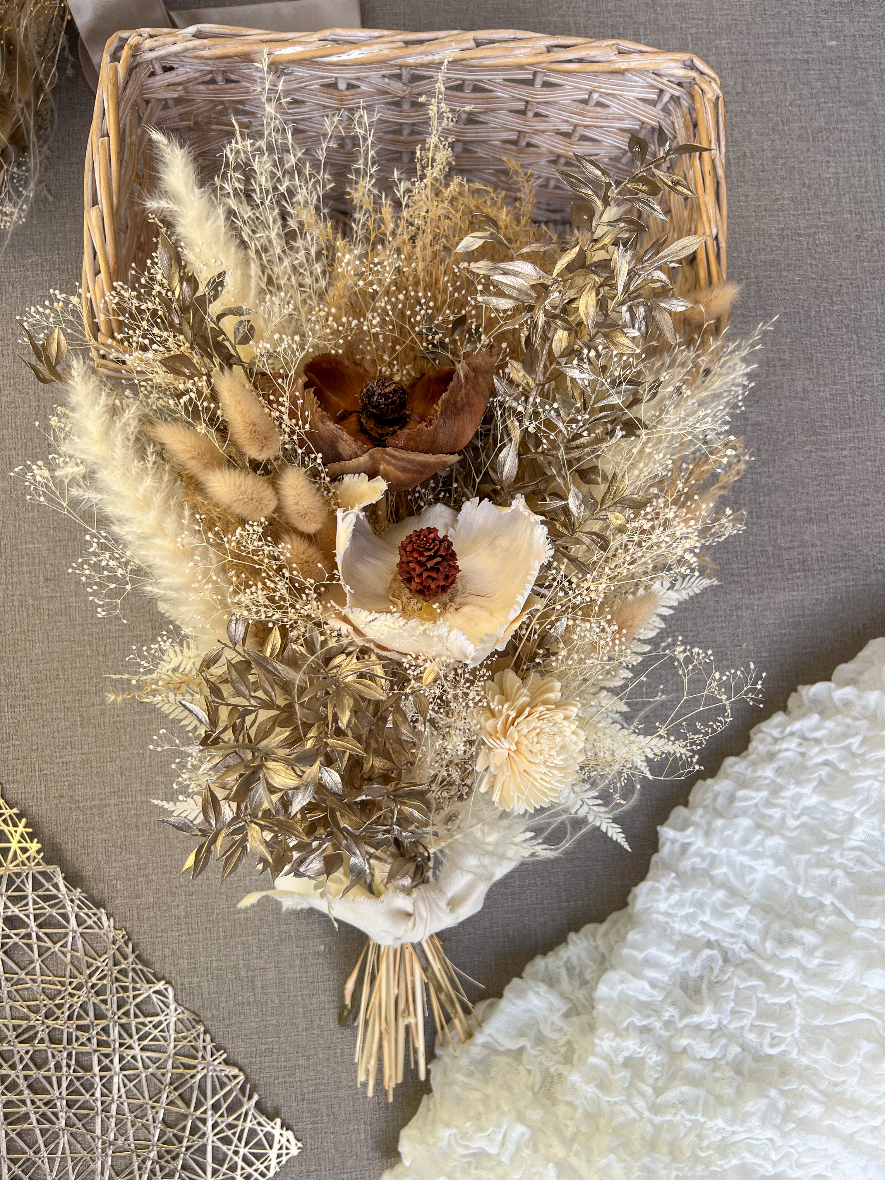 Cream＆platinamカラーブーケ＊M size