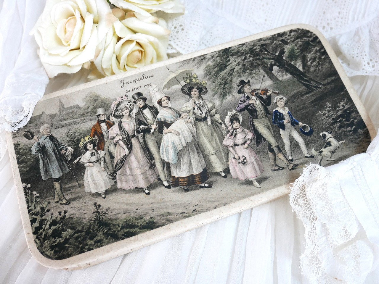 フランスアンティークドラジェボックス 1922.08.22