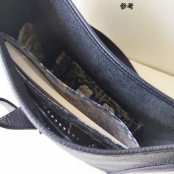 ポケットポーチ　A5（横）　ピンパネル　ウィリアムモリス　ラミネート 10枚目の画像