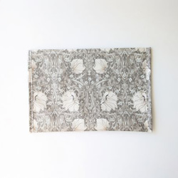 ポケットポーチ　A5（横）　ピンパネル　ウィリアムモリス　ラミネート 2枚目の画像