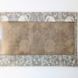 ポケットポーチ　A5（横）　ピンパネル　ウィリアムモリス　ラミネート 3枚目の画像