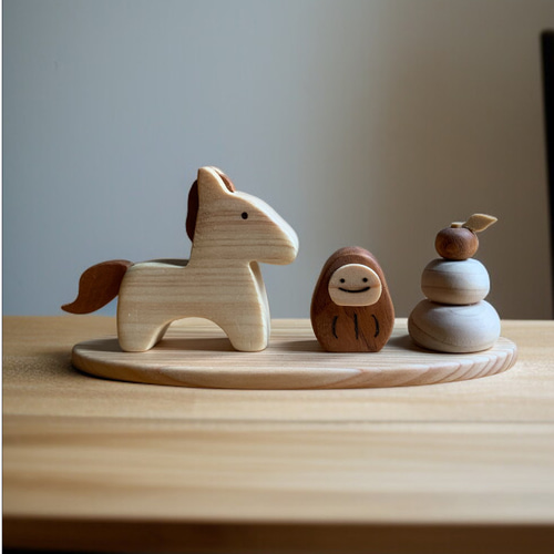 お値引きしました。木製置物 オブジェ 置物 アザラシ 天然木 デンマーク 北欧 ギフト SPRING