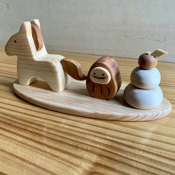 木製 干支・午（うま）｜選べるオブジェ・木製鏡餅・だるま・正月飾り 8枚目の画像