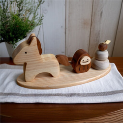 木製 干支・午（うま）｜選べるオブジェ・木製鏡餅・だるま・正月飾り 7枚目の画像