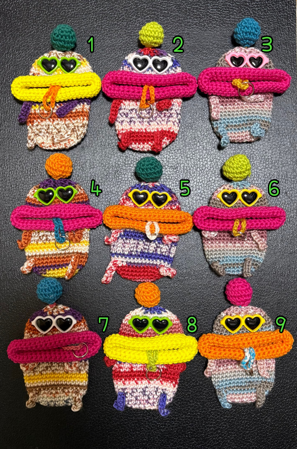 パクパクモンスター虹色キーケース小物入れ&ペットボトルカバー