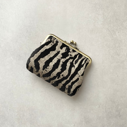 親子がま口長財布【ミナペルホネン：following day_ gray】※受注制作