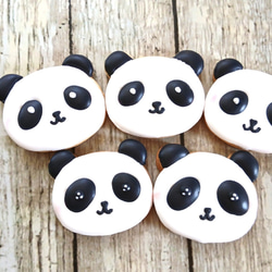 ※最低購入数3枚～※パンダのアイシングクッキー※着色料、白砂糖不使用※身体に優しいアイシングクッキー 2枚目の画像
