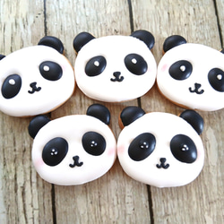 ※最低購入数3枚～※パンダのアイシングクッキー※着色料、白砂糖不使用※身体に優しいアイシングクッキー 1枚目の画像