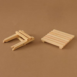 ドールハウス 木製 折りたたみテーブル 家具 ミニチュア 3枚目の画像