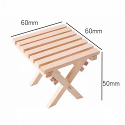 ドールハウス 木製 折りたたみテーブル 家具 ミニチュア 2枚目の画像