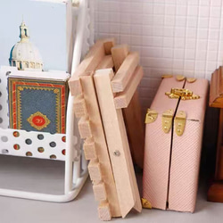 ドールハウス 木製 折りたたみテーブル 家具 ミニチュア 7枚目の画像