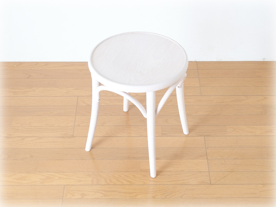 トンTON ベントウッドスツールNo60 アーチレッグArch leg/ホワイトオイル・フィニッシュ