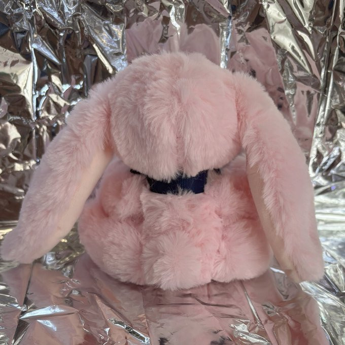 ふわふわベビーピンクのたれ耳うさぎさん