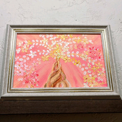 風水吉祥絵画 日本画 紅白梅と富士山〜夫婦鶴〜 油彩 風水画