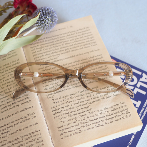 クリアフレーム オーバル型 メガネ 999.9フォーナインズ NP-01