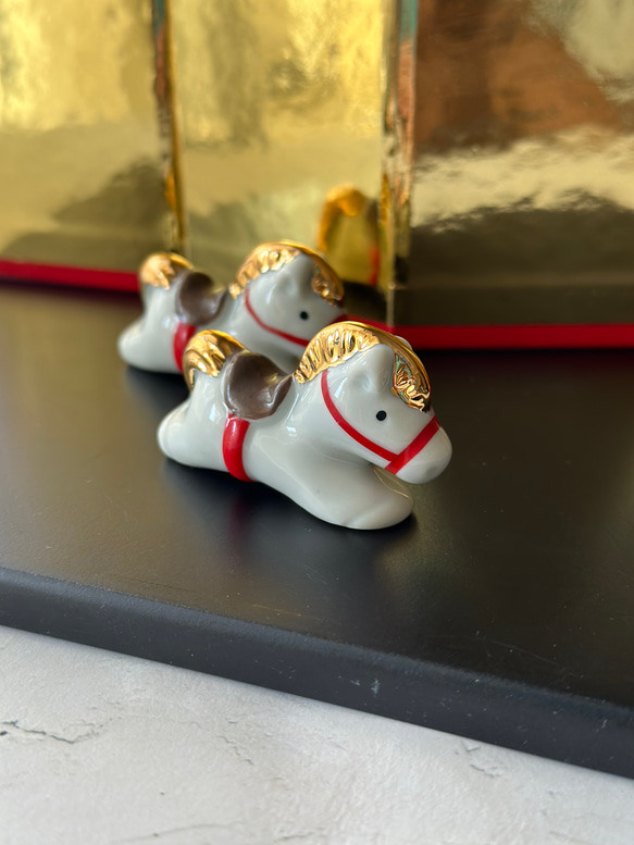 Vermilion - 馬の箸置き 2個セット ✦祝い席 箸・箸置き Adorable Work