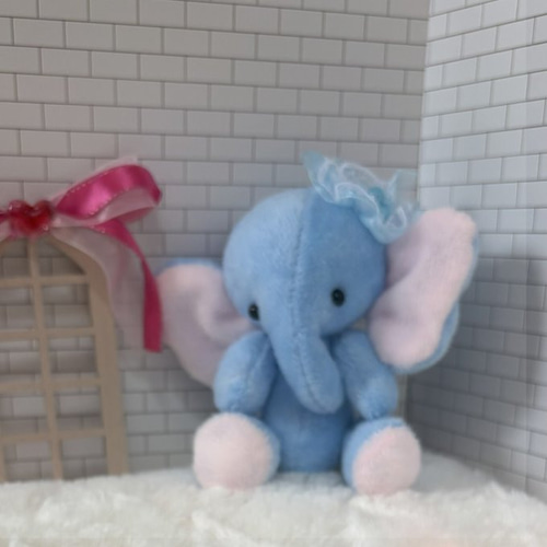 水色ぞうさんのぬいぐるみ ぬいぐるみ rururibon 通販 19849722