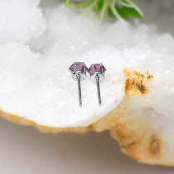 ロードライトガーネット　5mm（1ペア） 4枚目の画像