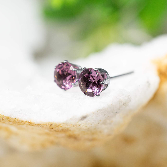 ロードライトガーネット　5mm（1ペア） 2枚目の画像