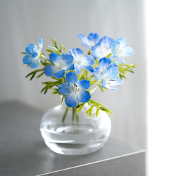 （水換え不要）ネモフィラの小瓶挿し　 4枚目の画像