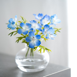 （水換え不要）ネモフィラの小瓶挿し　 6枚目の画像