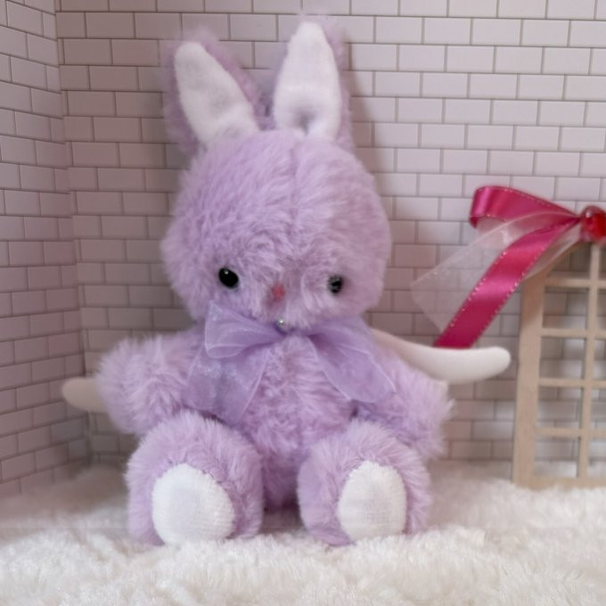 ふわっふわの紫のうさぎさんのぬいぐるみ 4,560円