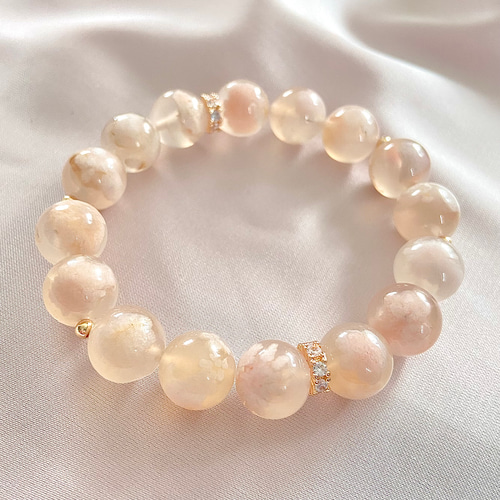 天然石 桜瑪瑙 チェリーブロッサムアゲート ブレスレット fit=scale-down,w=1200