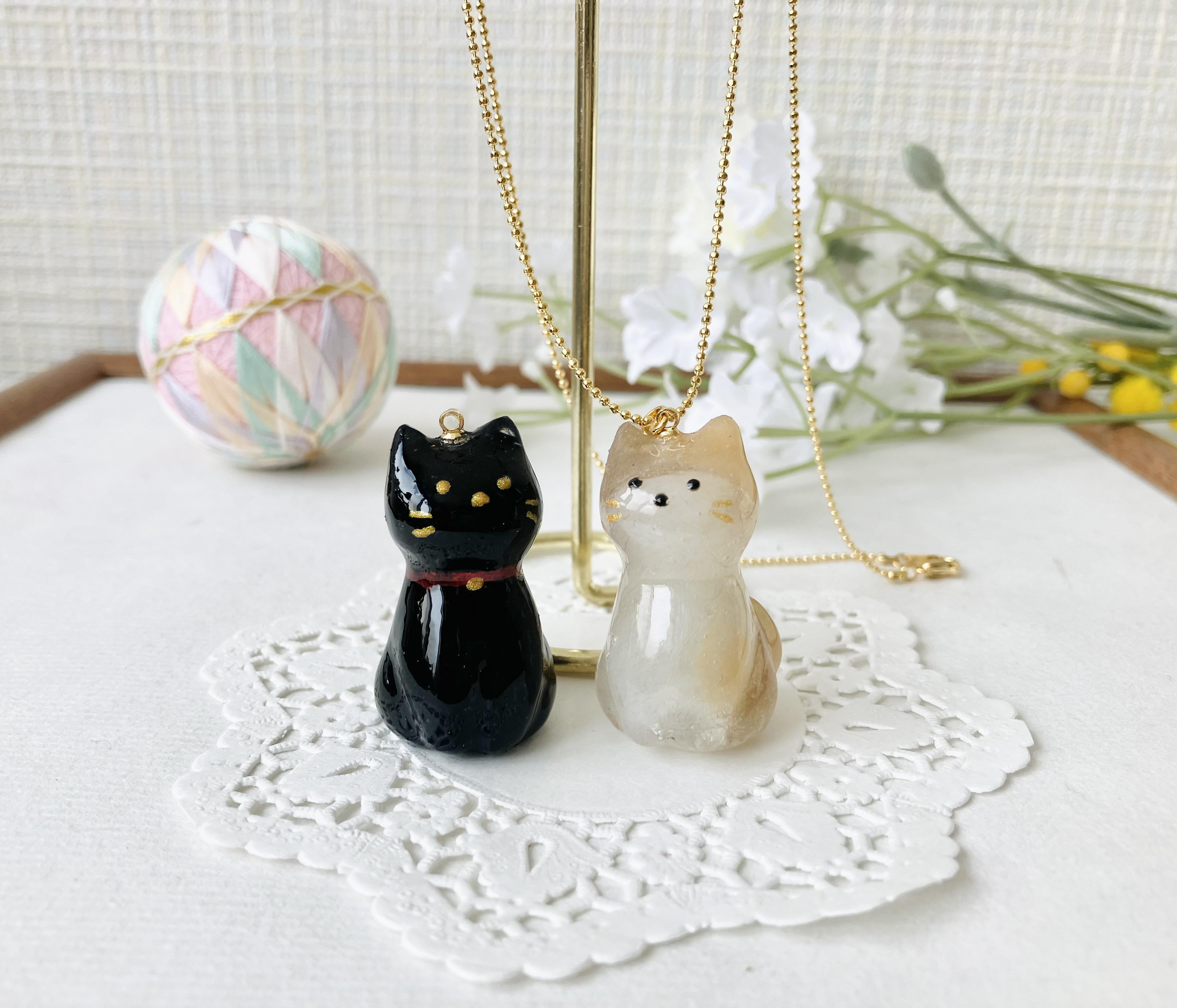 【Always with You】うちの子ジュエリー　ネックレス　全てのパーツが金属アレルギー対応　猫