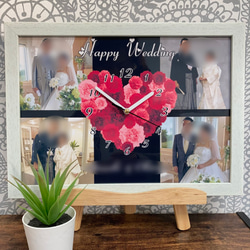 受注制作e】2L/4カット/オーダーメイド/フォト時計/ギフト/記念