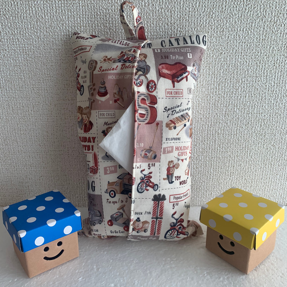 エコティッシュカバー☆マスクストッカー♪おもちゃ☆ギフトカタログ♪3カラー 4枚目の画像