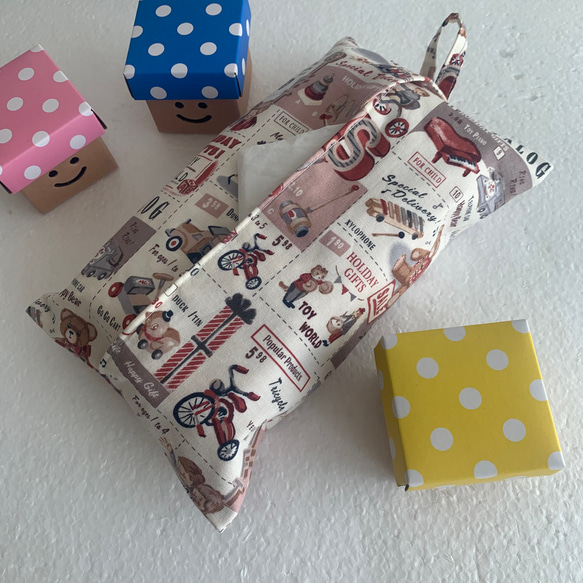 エコティッシュカバー☆マスクストッカー♪おもちゃ☆ギフトカタログ♪3カラー 2枚目の画像