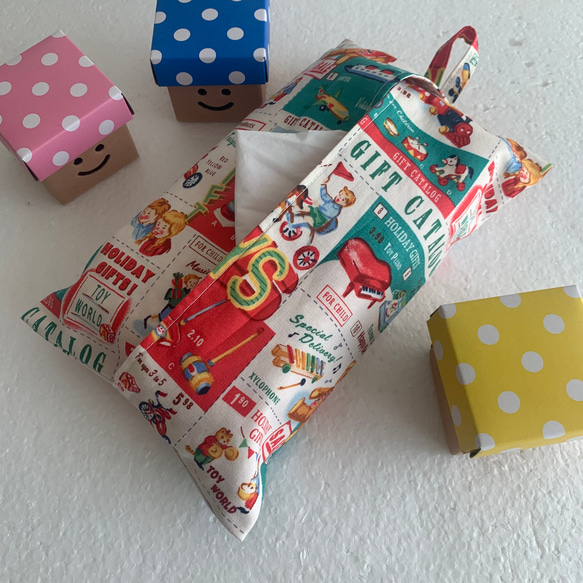 エコティッシュカバー☆マスクストッカー♪おもちゃ☆ギフトカタログ♪3カラー 1枚目の画像