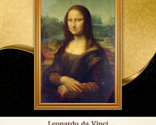 レオナルド・ダ・ヴィンチ『モナ・リザ』複製画 【額入り】 絵画 〜ART