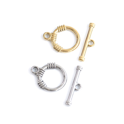 ess160 [2 件組] 裝飾壁爐架，圓形約 17 毫米，棒狀約 24 毫米，帶扣，316L 第7張的照片