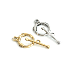 ess160 [2 件組] 裝飾壁爐架，圓形約 17 毫米，棒狀約 24 毫米，帶扣，316L 第5張的照片