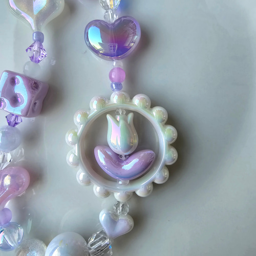Luminous Tulip ♡ ルミナスチューリップストラップ スマホストラップ