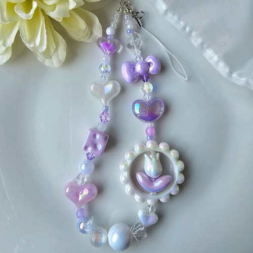 Luminous Tulip ♡ ルミナスチューリップストラップ スマホストラップ