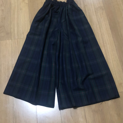 新品☆マーリエルカセット【21号】ブラックウォッチ風ガウチョパンツ