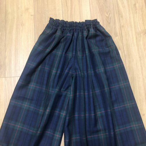 新品☆マーリエルカセット【21号】ブラックウォッチ風ガウチョパンツ