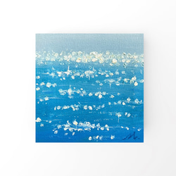 油絵 絵画 【海のお花畑】 油絵 絵画 海のお花畑【A4】 油絵 絵画 【春のお花畑】 絵画 HR