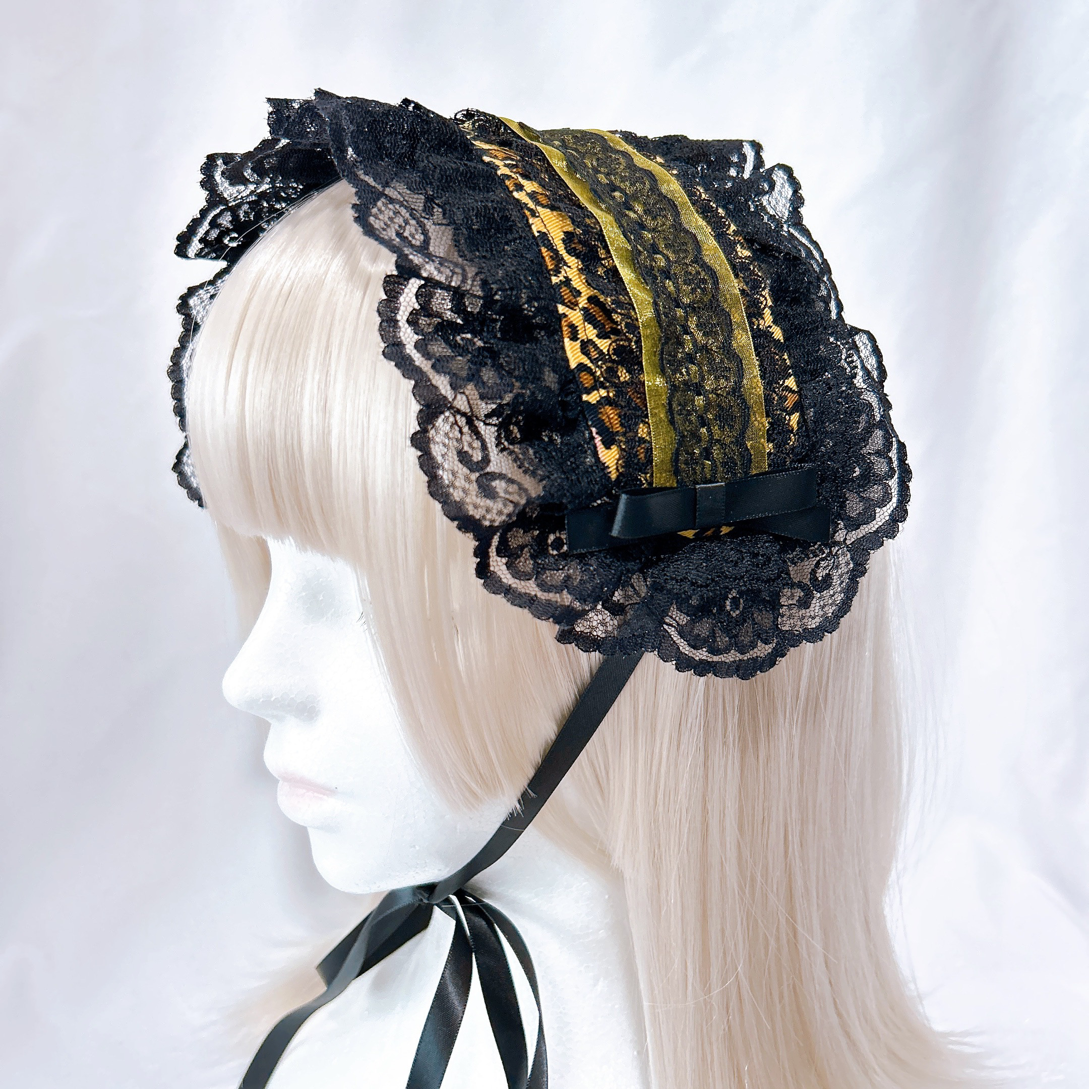 ヘッドドレス ヒョウ柄　ロリィタ　サブカル　アニマル　ギャル