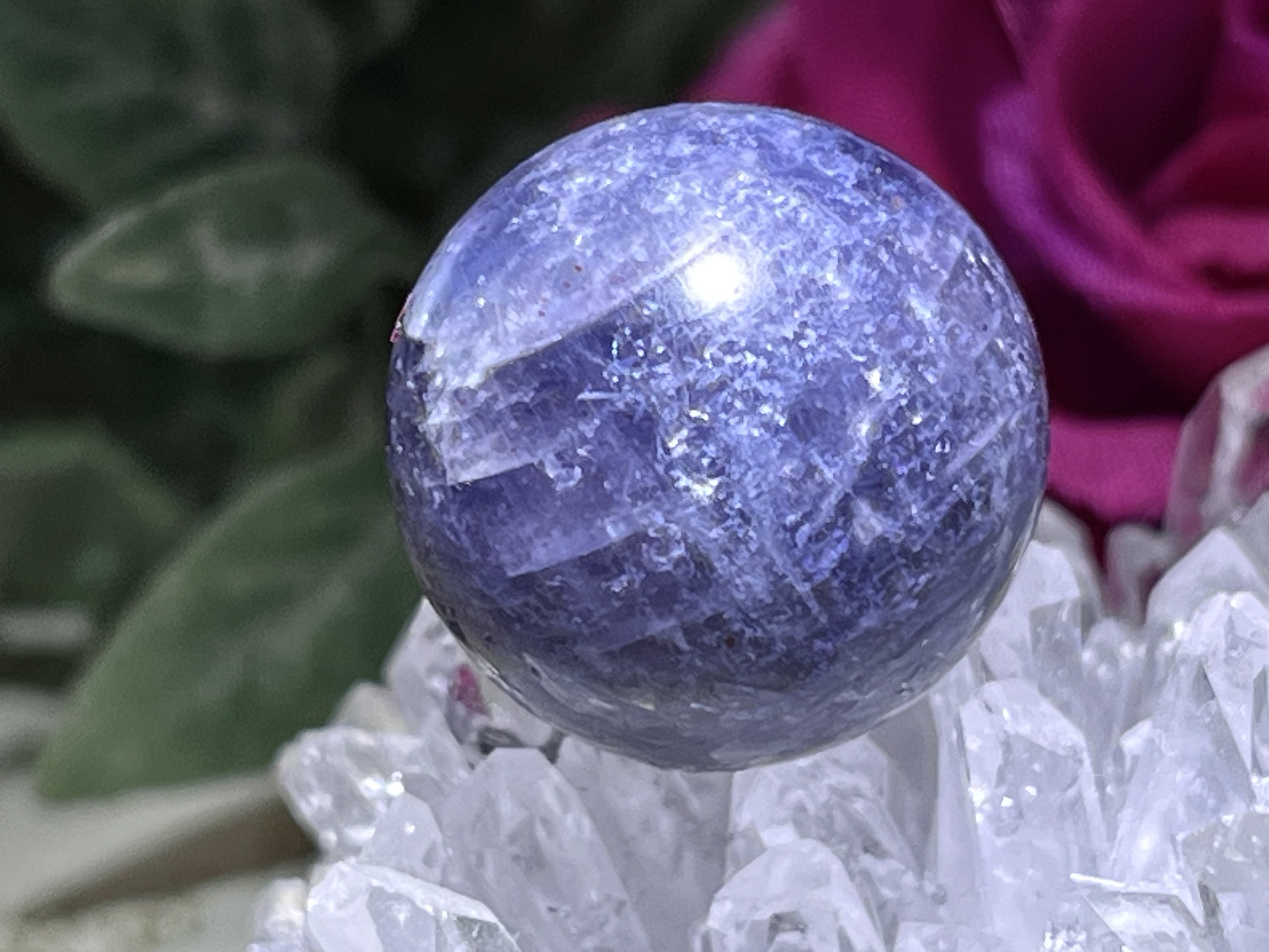 アイオライトサンストーン ウォーターサファイア スフィア タンブル