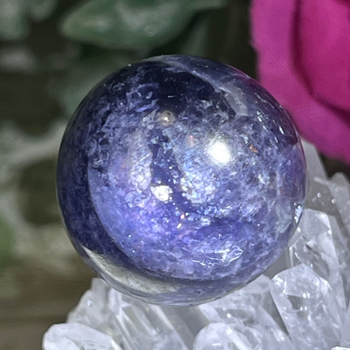 a様　高品質　アイオライト　サンストーン　スフィア　6.1センチ アイオライトサンストーンのスフィア | ETHER