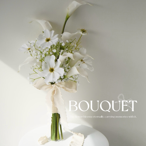かすみ草フライングブーケ INFINITY / かすみ草クラッチブーケ7白