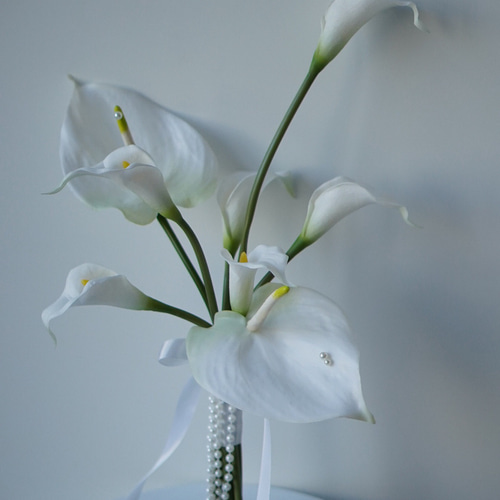 ホワイト パール ┊︎ アーティフィシャルフラワーブーケ ウェディング