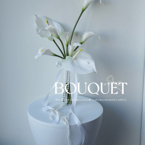 ホワイト パール ┊︎ アーティフィシャルフラワーブーケ ウェディング