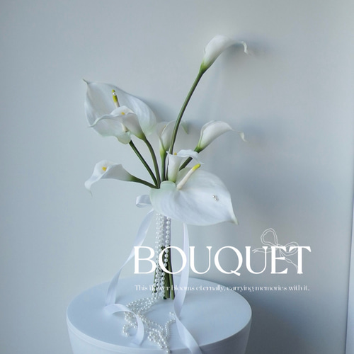 ホワイト パール ┊︎ アーティフィシャルフラワーブーケ ウェディング