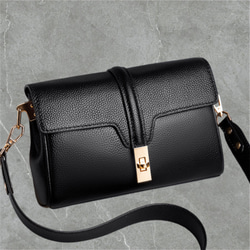 本革　エレガントデザインバッグ　2way ストラップ2本付き 11枚目の画像