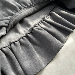 体型カバー洒落見え♡2枚仕立てあったかフリルニットジレ♡毛玉少ない 黒【フリー】フォーマル KMC-772 605163 15枚目の画像